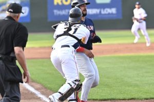 Crabs Run Away Early in Series Opener