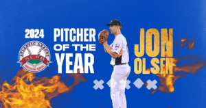 OLSEN NAMED ATLANTIC LEAGUE PITCHER OF THE YEAR