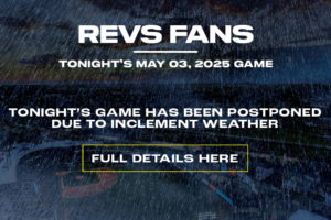 MAY 03, 2025 — REVS DUCKS POSTPONED