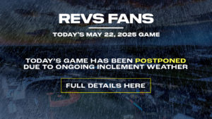 Revs vs. Blue Crabs Games Postponed