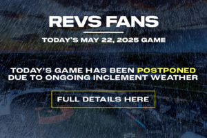 Revs vs. Blue Crabs Games Postponed
