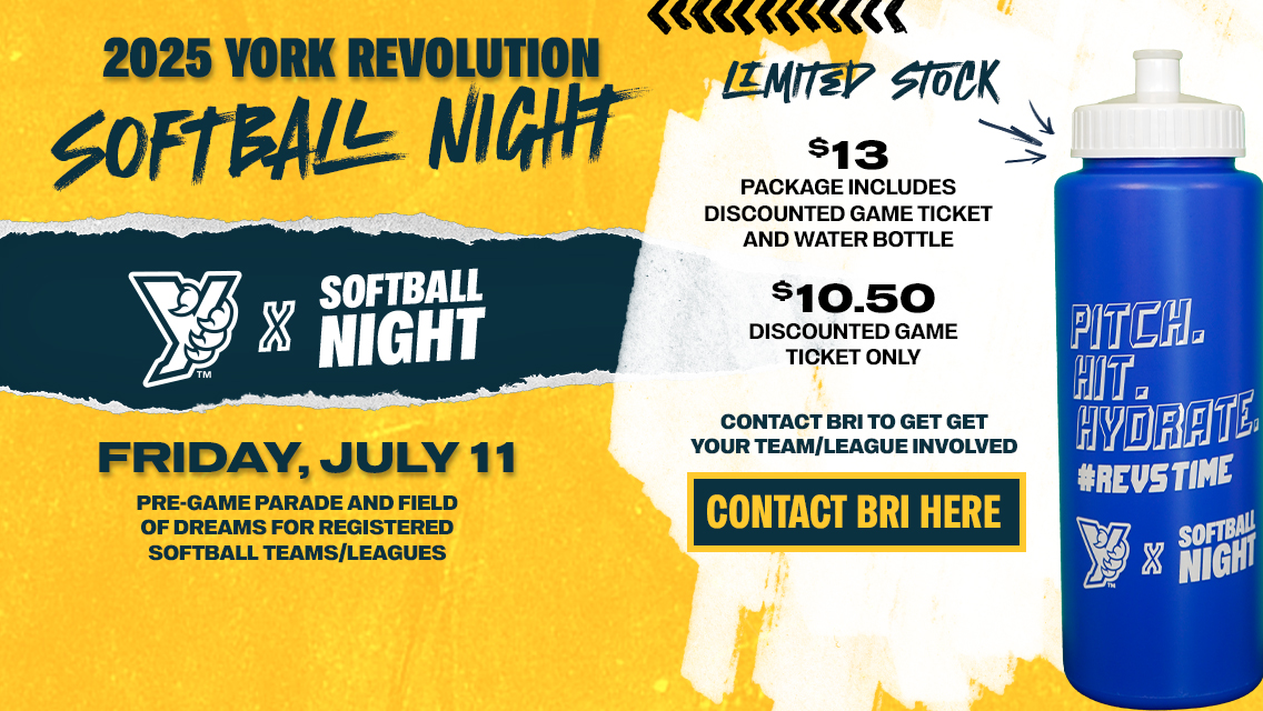 Pitch. Hit. Hydrate. #itsrevstime