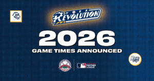 PRESS RELEASE: Revolution Announces 2026 Game Times