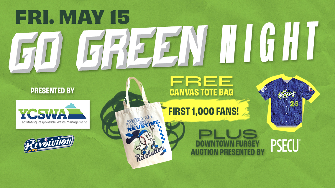 Free Tote Bag, Jersey Auction & Baseball — Go Green This Friday!
