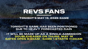 Revs vs. FerryHawks May 13, 2026 Game Postponed