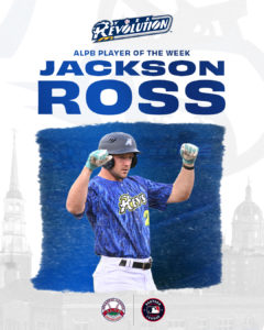 Jackson Ross Named ALPB Player of the Week