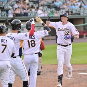 Two Teter Taters and Shutdown Pitching Lead Revs to Fourth Straight Win