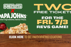 Get pizza and FREE Revs tickets!