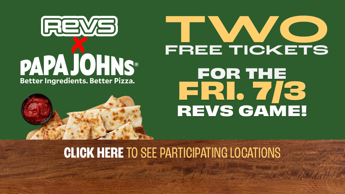 Get pizza and FREE Revs tickets!