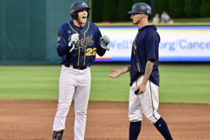 Teter Reaches 100 RBI as Revs’ Winning Streak Ends