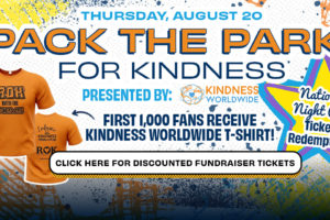 Kindness Counts! Pack the Park on Thursday, Aug 20